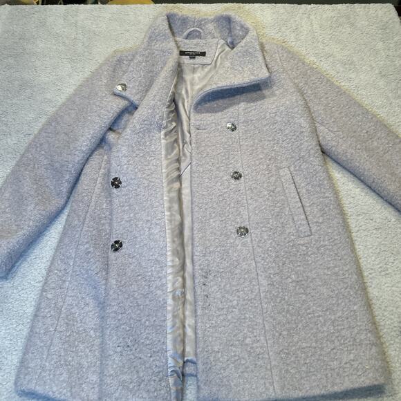 Kenneth Cole Womens Peacoat Size XL Gray Boucle Wool Fencer Collar - Picture 2 of 13